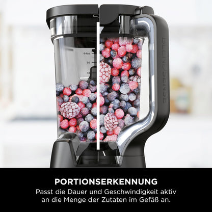 Ninja 2-in-1 Detect Power Mixer Pro TB301EU (Schwarz) – 1200 W, Krug & 2 Becher, für Smoothies, Frozen Drinks & Gemüse, Auto-IQ-Technologie.