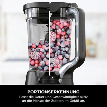 Ninja 3-in-1 Detect Power Blender Processor Pro TB401EU – 1200 W, Krug, Becher & Knethaken, für Teig, Mixen & Hacken, Auto-IQ-Steuerung.