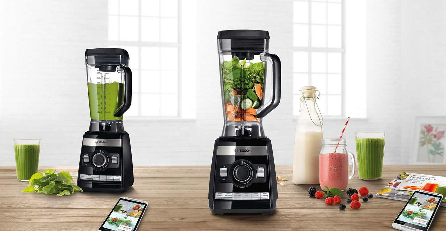 Bosch Vitaboost Standmixer – 1600 W Power, 45.000 U/min, 6 Edelstahlklingen, große Portionen, inkl. Stampfer & Rezeptbuc